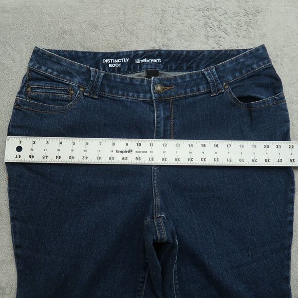 Lane Bryant Jeans Women's Size 18P Blue High-Rise Distinctly Boot 27" Inseam - Picture 7 of 15